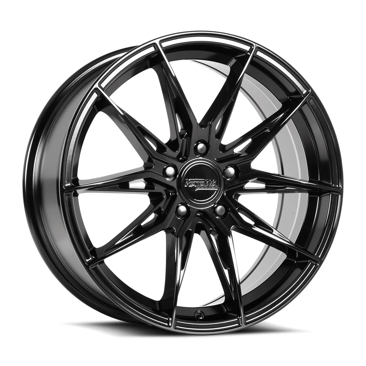 Kr10 Gloss Black Rims for Honda Civic, Honda Accord, Toyota Camry