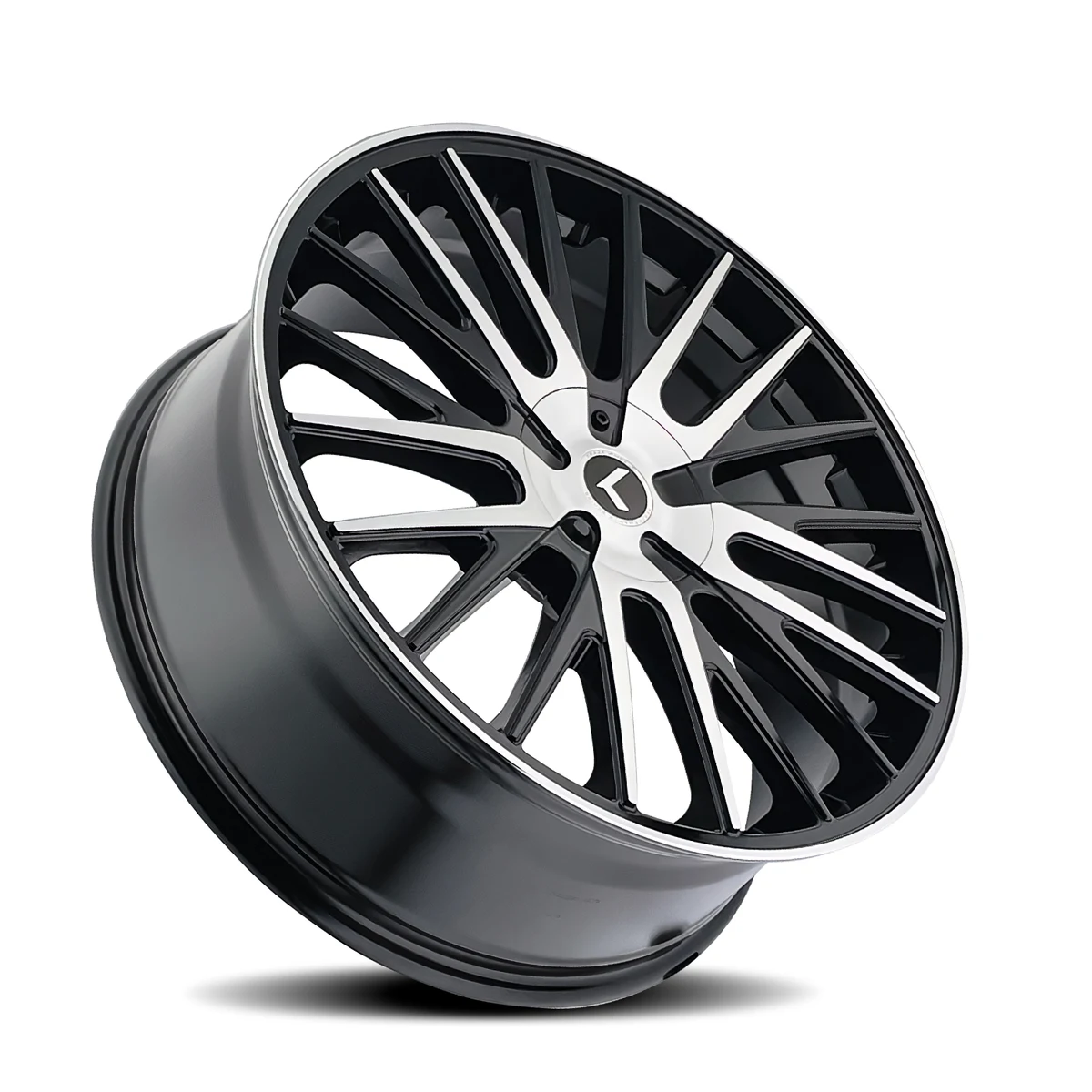 Double Down Gloss Black Machined Rims 22x8.5 5x100 ET38