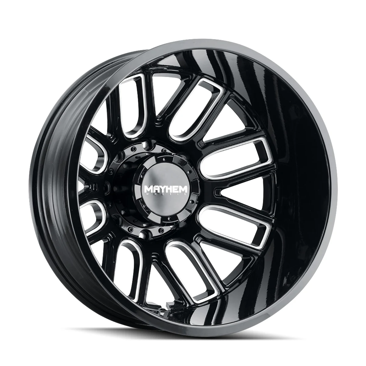 Mayhem Cogent Dually Gloss Black Milled Wheel Mayhem Cogent Dually Gloss Black Milled Wheel