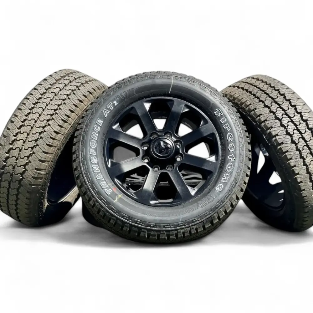 LOCK OFFROAD 50CAL Matte Black W Matte Black Ring 20x9.0 Wheels 5x127 Rims with Bridgestone Alenza 001 225/55R17 Tires