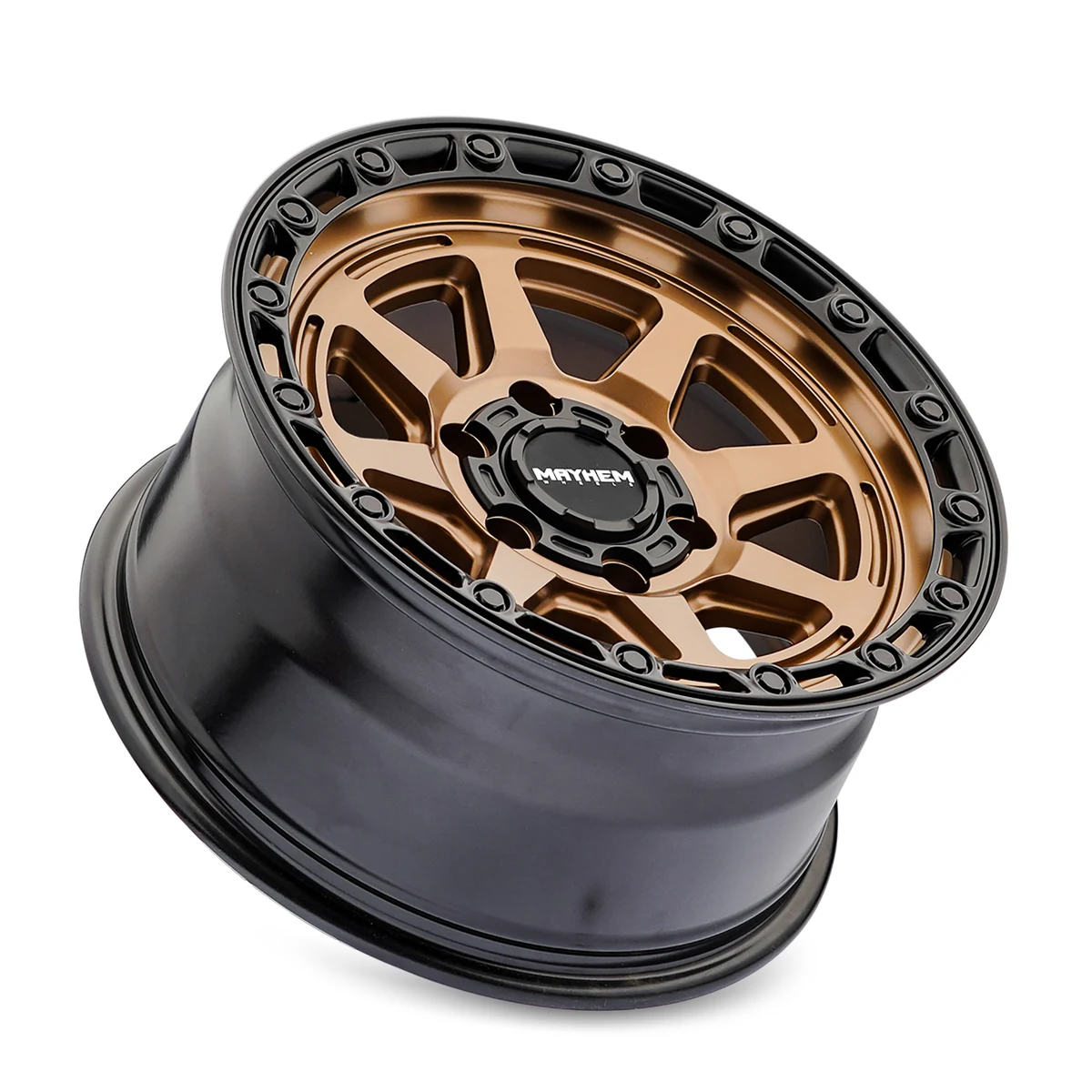Ridgeline Satin Bronze/Black Lip Rims for Jeep Wrangler, Jeep Grand Cherokee, Jeep Gladiator