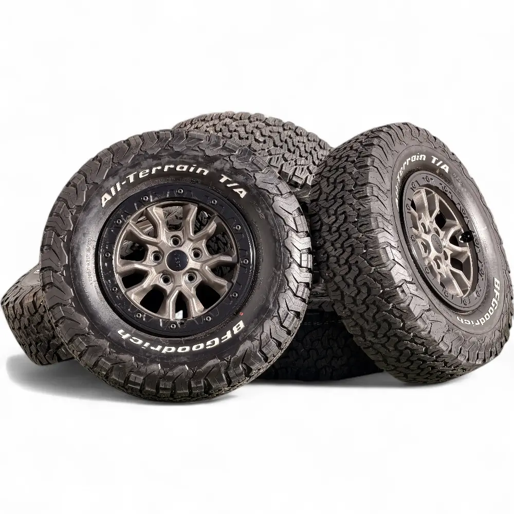 Jeep + BFGoodrich Jeep 5 Y-Spoke Powder Coat Bronze 17x7.5 Wheels 5x127 Rims with BFGoodrich All-Terrain T/A KO2 285/70R17 Tires Wheel & Tire Package - View 3