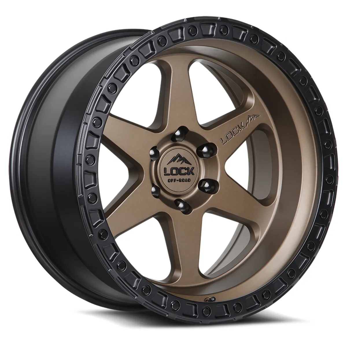 Olympus Matte Desert Bronze With Matte Black Ring Rims for Jeep Wrangler, Jeep Grand Cherokee, Jeep Gladiator