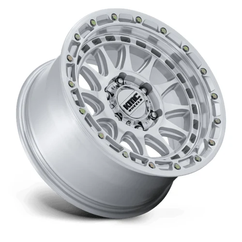 KM556 CRUX GLOSS SILVER W/ MACHINED FACE Rims for Ford F250, Ford F350, Ford Excursion