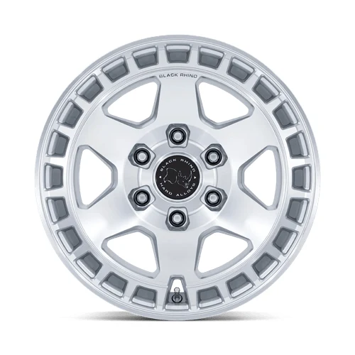17 Inch GLOSS SILVER W/ MACHINED FACE 6 Lug Rims BR022SD17856810N