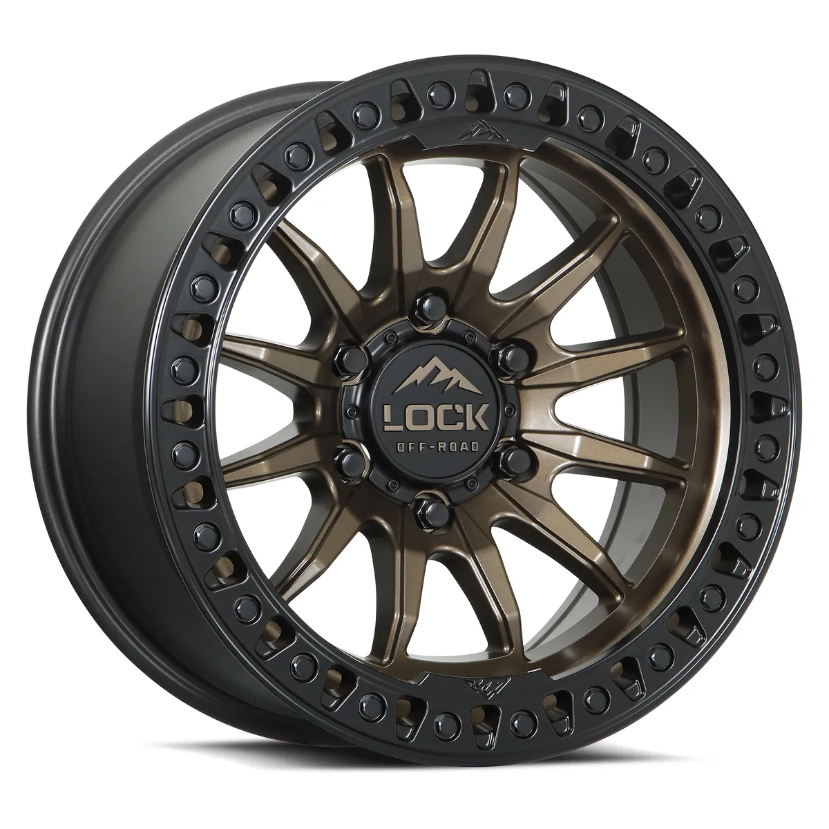 Trail Matte Bronze With Matte Black Ring Rims for Toyota Tacoma, Toyota 4Runner, Chevy Silverado