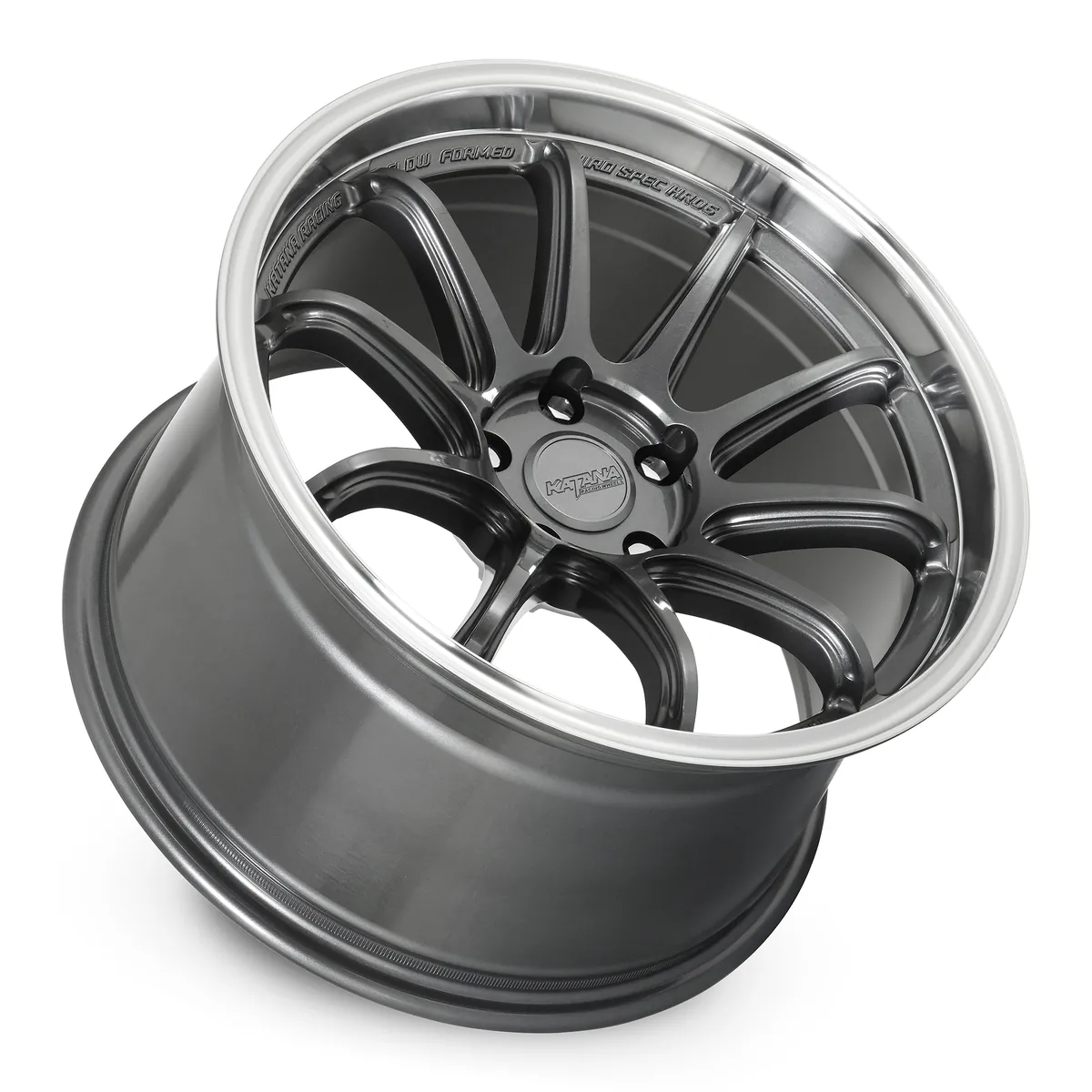 18 Inch Gloss Gunmetal M Lip 5 Lug Rims HR06-189554GMML