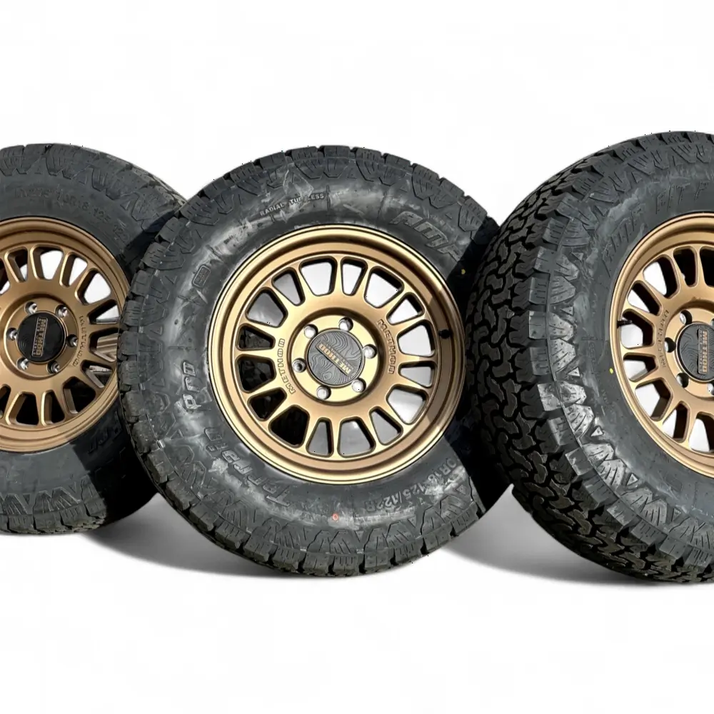 Method + AMP Method MR318 Method Bronze 18x9.0 Wheels 6x139.7 Rims with AMP Terrain Pro A/T LT275/70R18 Tires Wheel & Tire Package - View 5