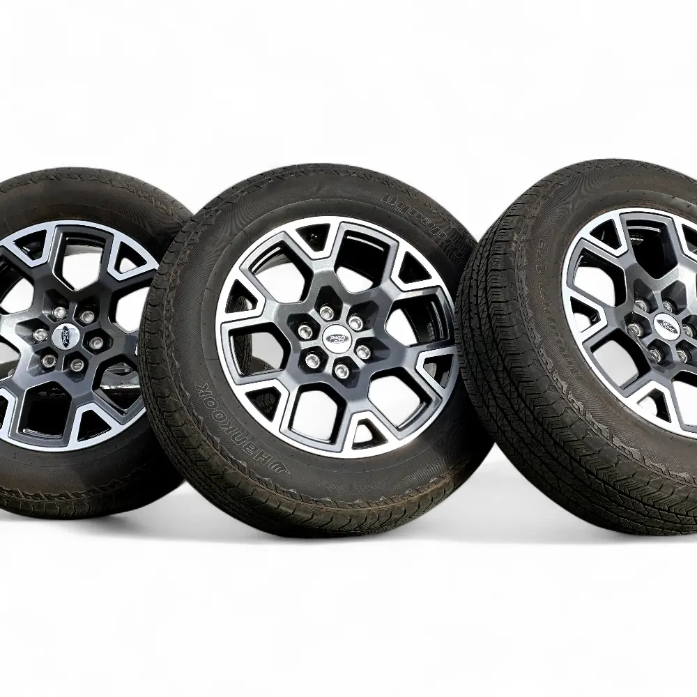 Ford + Hankook Ford 6 Split Spoke Charcoal Machined 20x8.5 Wheels 6x135 Rims with Hankook Dynapro AT2 RF11 275/60R20 Tires Wheel & Tire Package - View 4