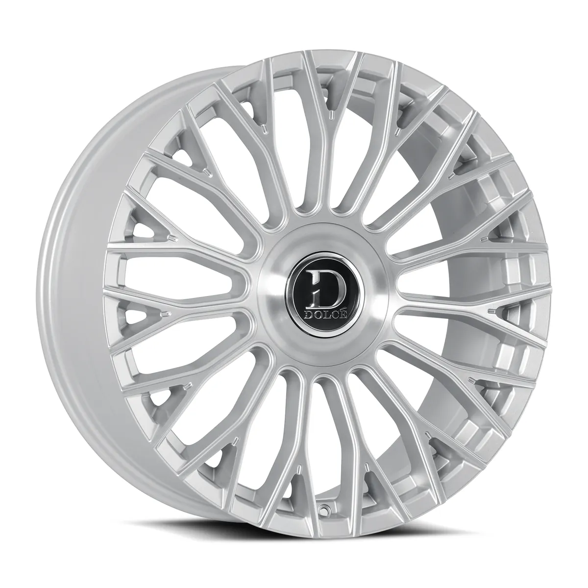 Roma Gloss Silver Brush Face Rims 22x10.5 None ET25