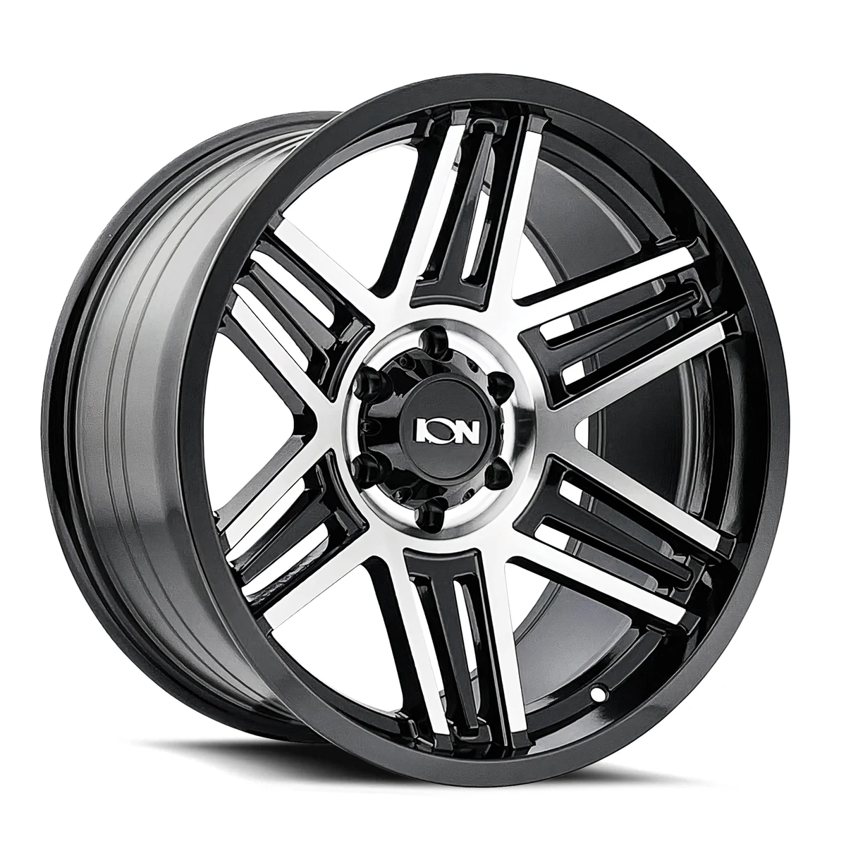 Ion Alloy 147 Gloss Black Machined Wheel Ion Alloy 147 Gloss Black Machined Wheel