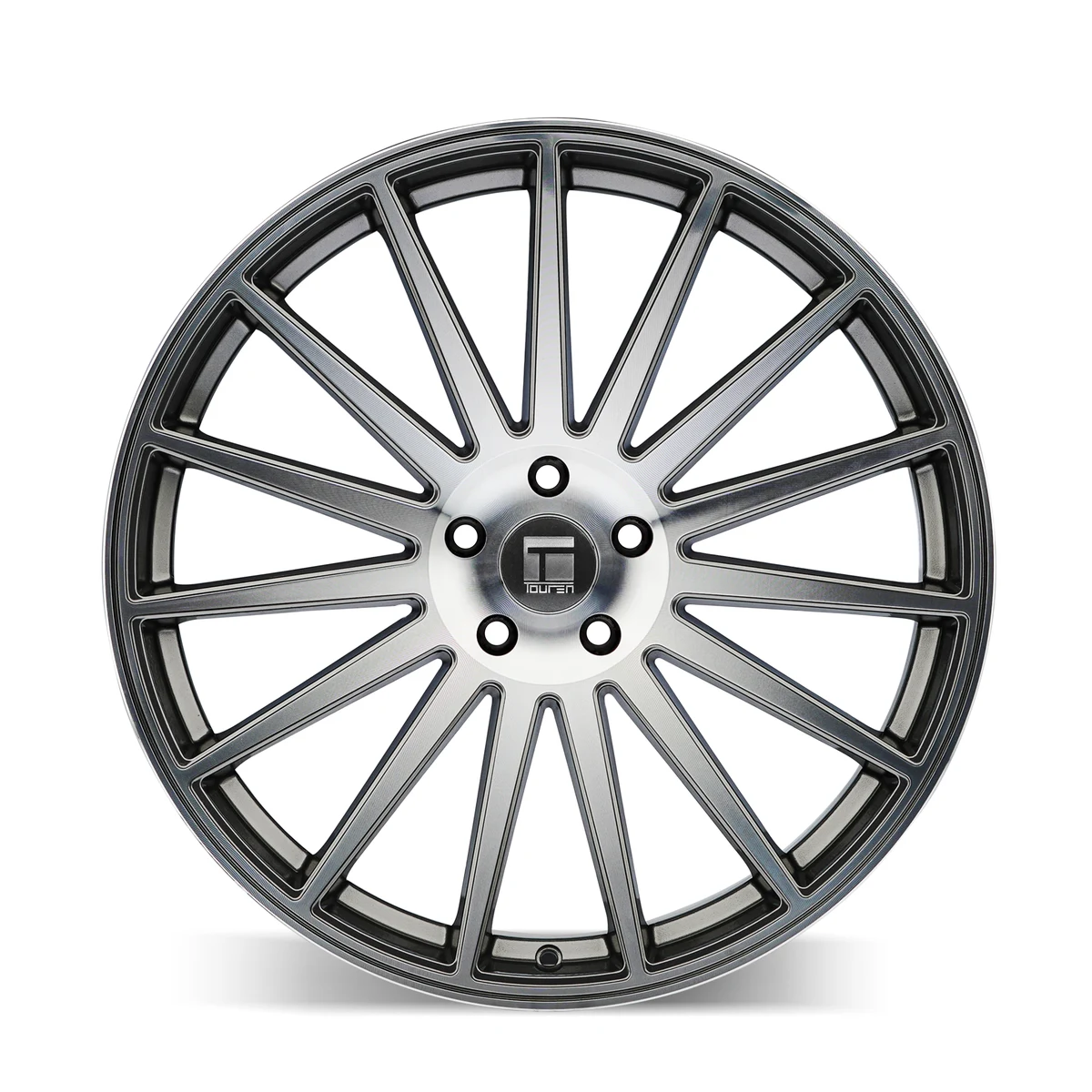 20 Inch Gloss Graphite Machined 5 Lug Rims 3292-2165GT35