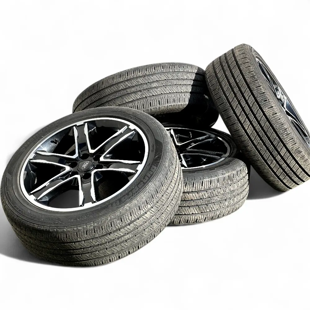 Ford + Hankook Ford 6 Spoke Black Machined 22x9.5 Wheels 6x135 Rims with Hankook Dynapro HT 285/45R22 Tires Wheel & Tire Package - View 5
