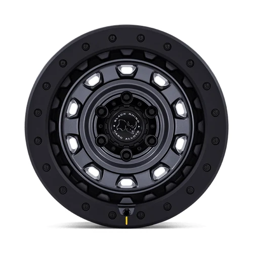17 Inch MATTE GUNMETAL W/ MATTE BLK-LP 5 Lug Jeep Rims BR023AB17905012N