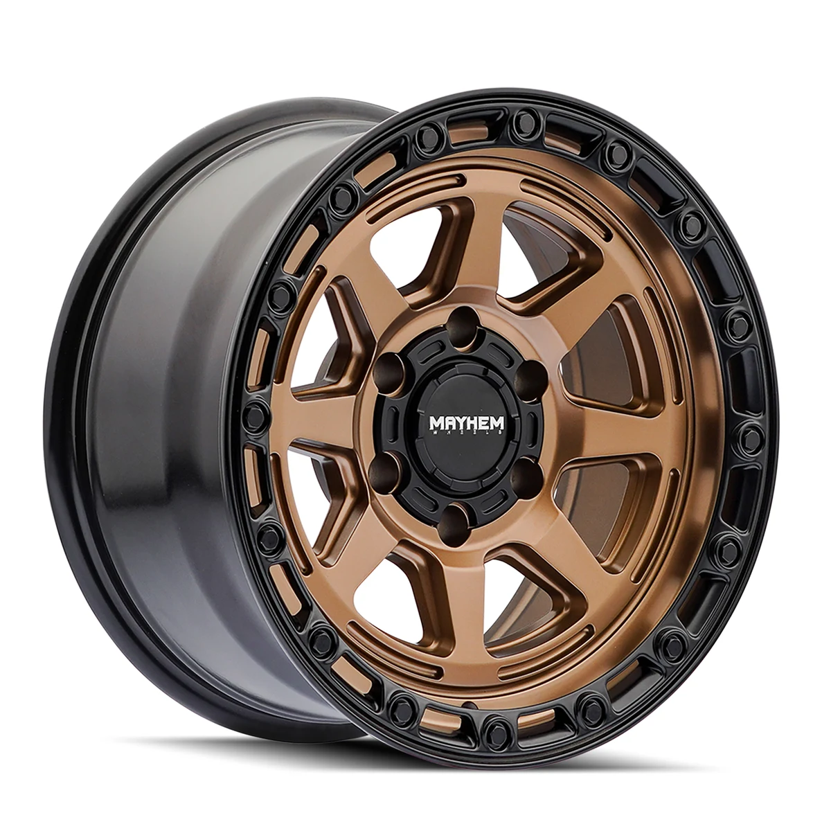 Mayhem Ridgeline Satin Bronze/Black Lip Wheel Mayhem Ridgeline Satin Bronze/Black Lip Wheel