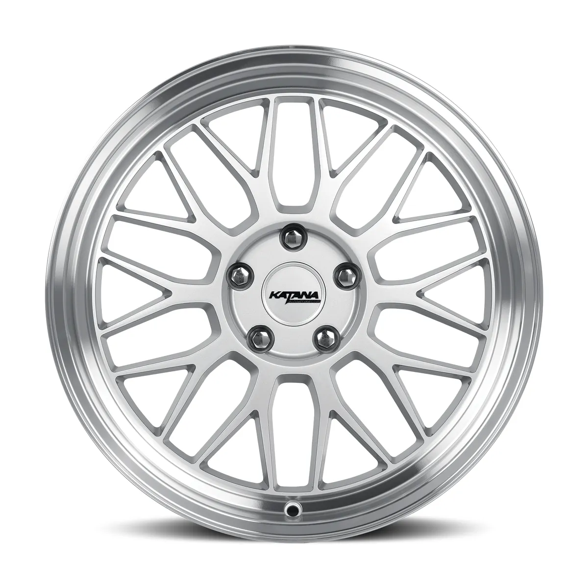 Katana Kr06 Gloss Silver Machined Lip Wheel