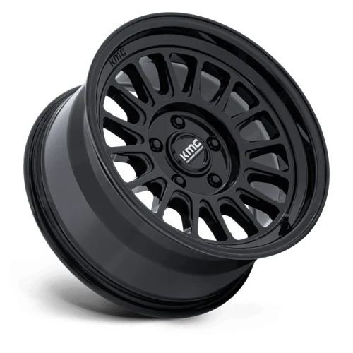 KM733 IMPACT FFT GLOSS BLACK Rims for Toyota Tacoma, Toyota 4Runner, Chevy Silverado