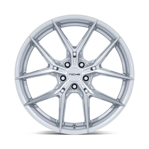 Niche 1PC NC279 PRODIGY 5 SILVER W/ MACHINED FACE 20 Inch Wheels