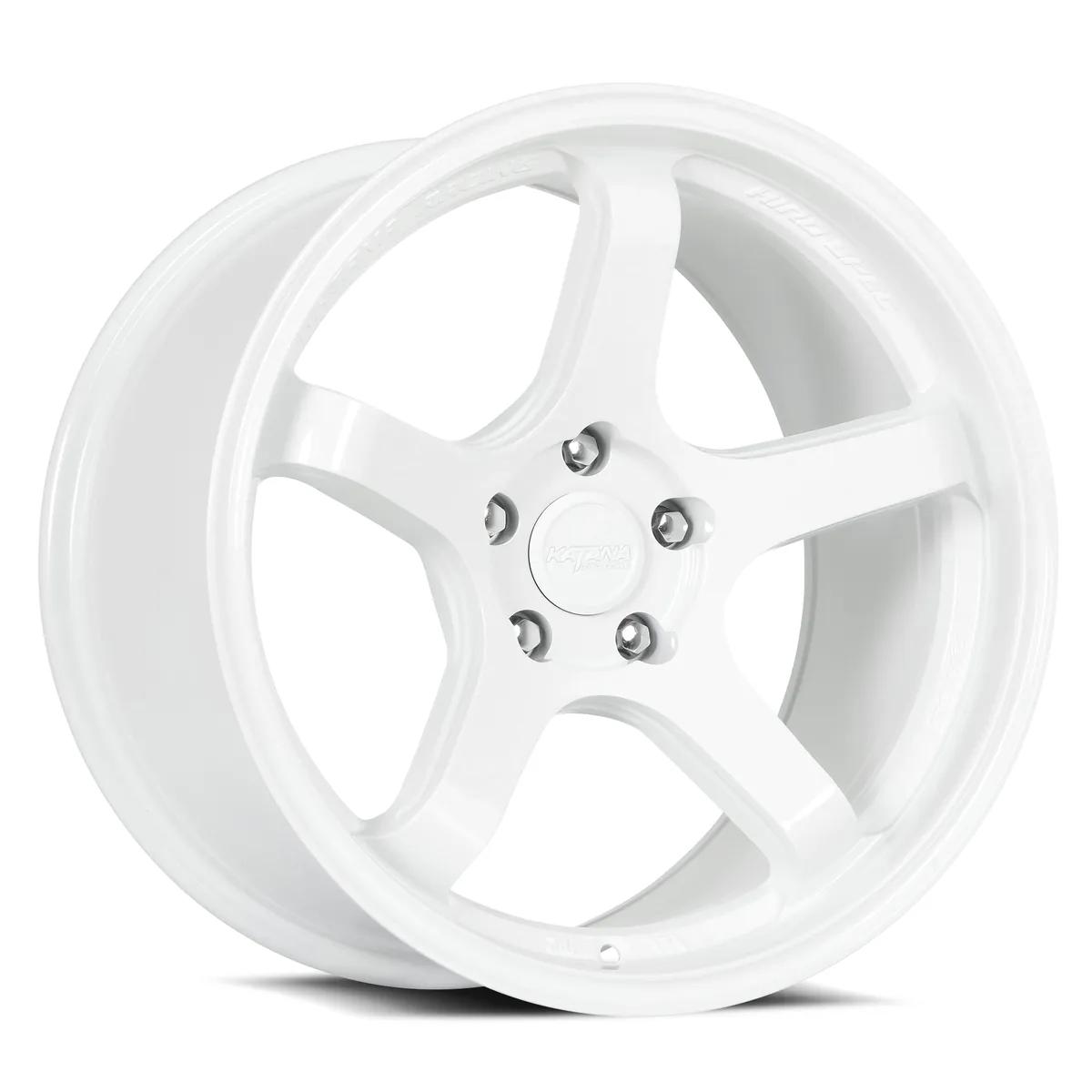 Hr05 Gloss White Rims 18x9.5 5x120 ET22