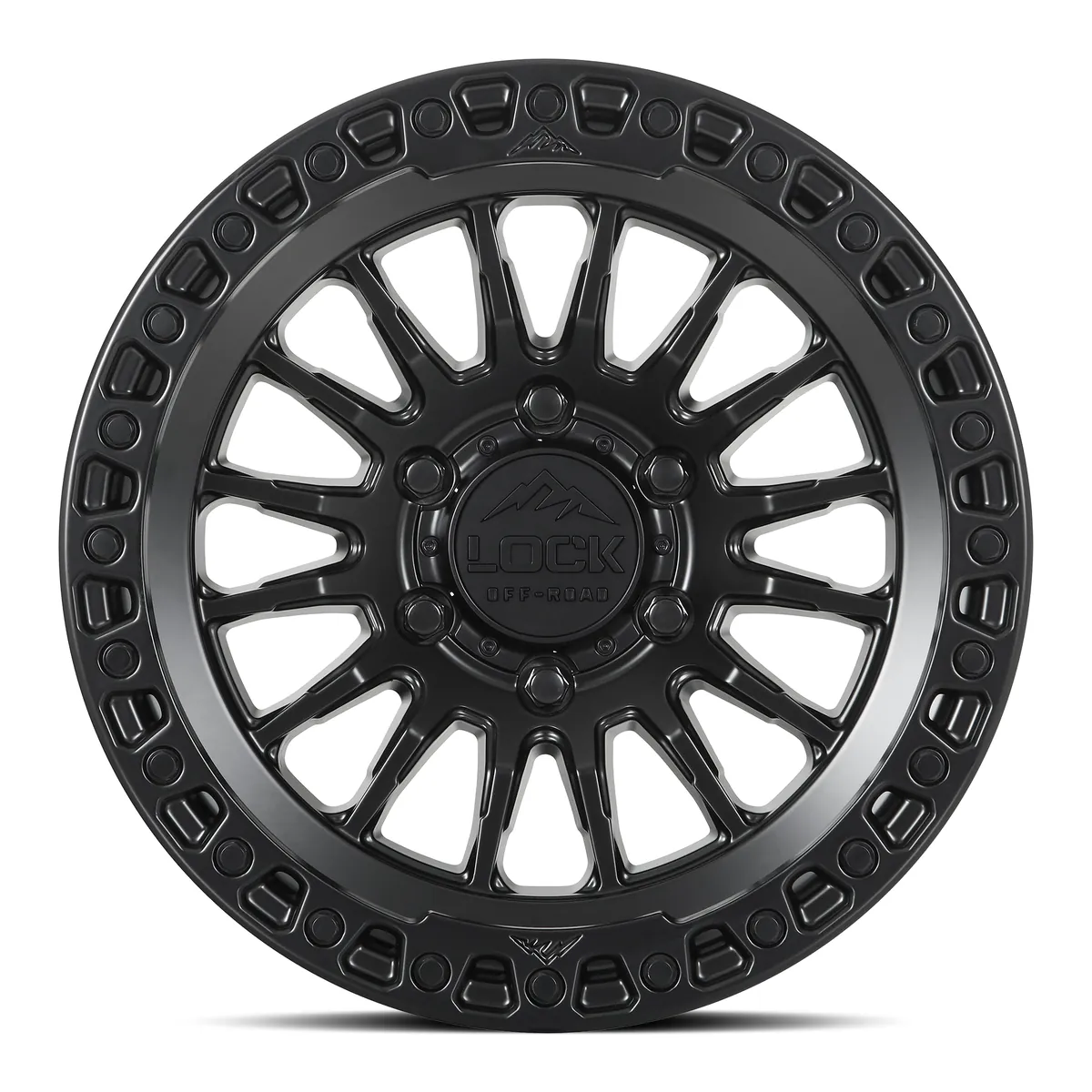 Lock Off-Road Grit Matte Black With Matte Black Ring Wheel