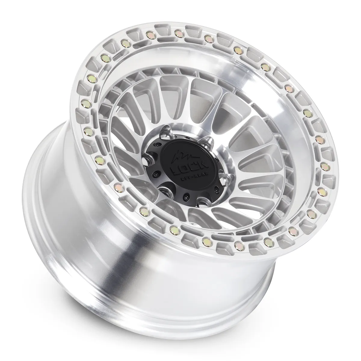 20 Inch Machined With Clear Coat 5 Lug Jeep Rims MOJAVE-2957MC