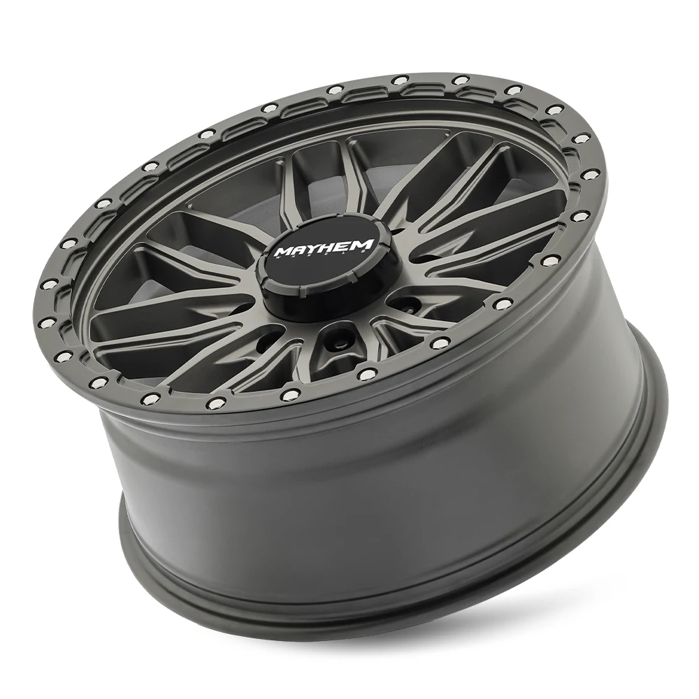 20 Inch Matte Gunmetal Black Lip 8 Lug Rims 8310-2981MGT