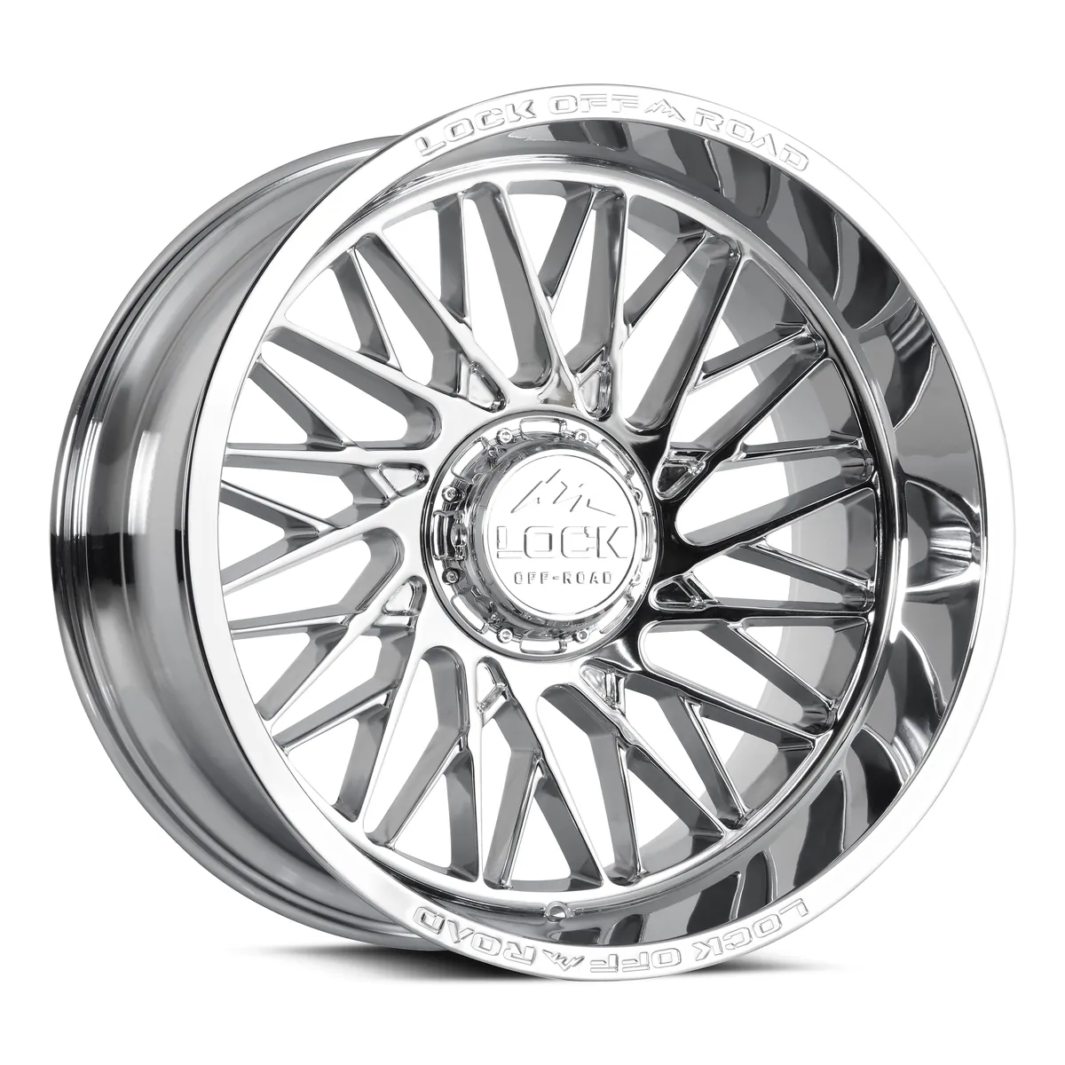 Bandit Lock Extreme Chrome Rims 22x12 6X135/6X139.7 ET-44