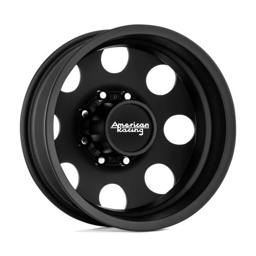AMERICAN RACING AR204 BAJA DUALLY Wheels SATIN BLACK 16x6 Rims 8x165.1mm ET-134mm 16x6 AR204 BAJA DUALLY SATIN BLACK Wheels 8x165.1 Bolt Pattern ET-134