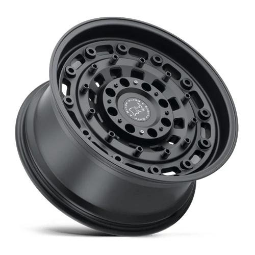 ARSENAL TEXTURED MATTE BLACK Rims for Chevy Silverado 2500, Chevy Silverado 3500, Gmc Sierra 2500