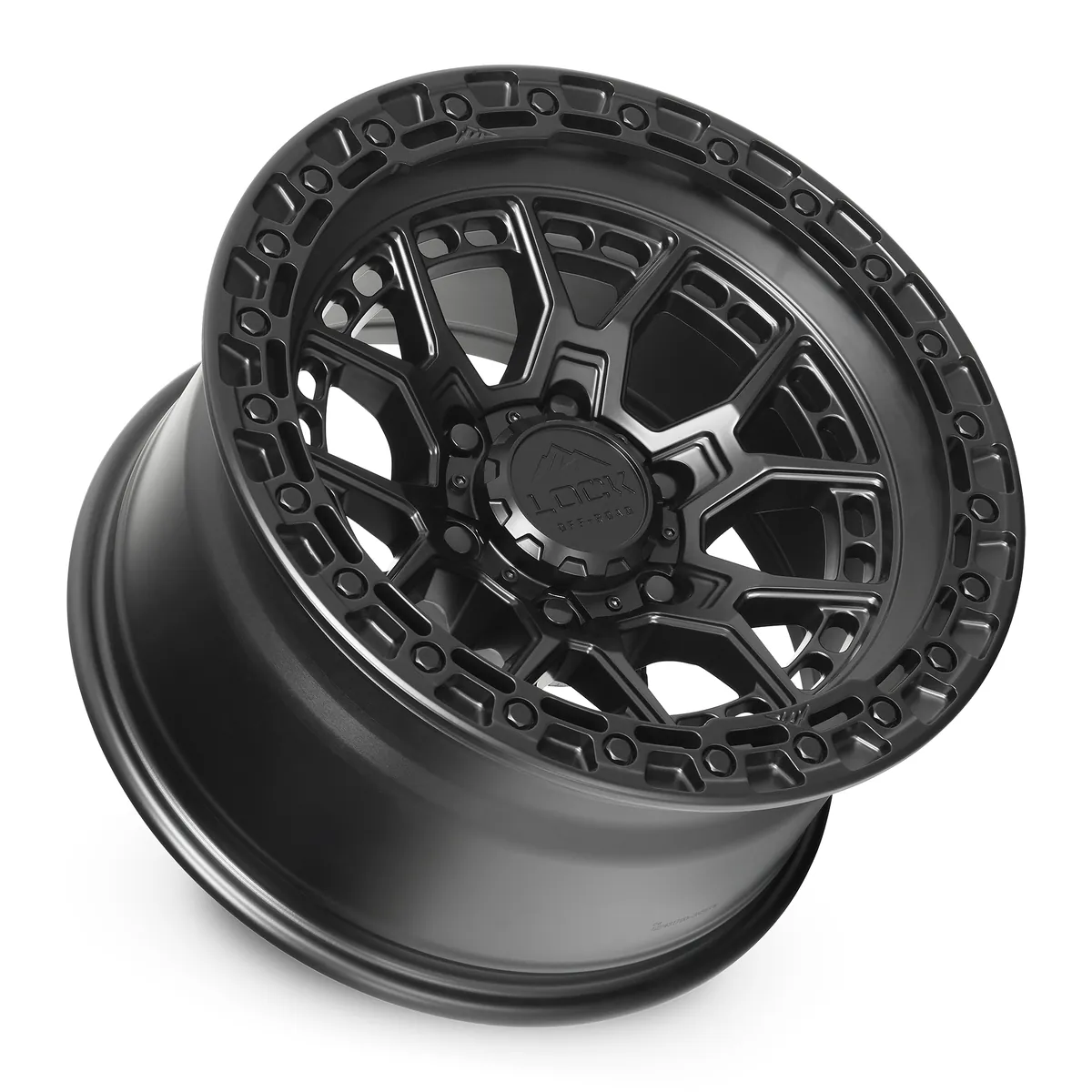 20 Inch Matte Black With Matte Black Ring 5 Lug Jeep Rims COMMANDO-2957MB