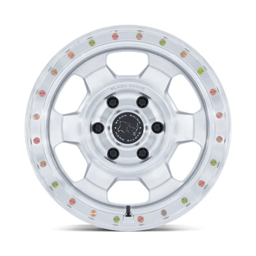 17 Inch GLOSS SILVER W/ MACHINED FACE 5 Lug Jeep Rims BR029SD17855010N
