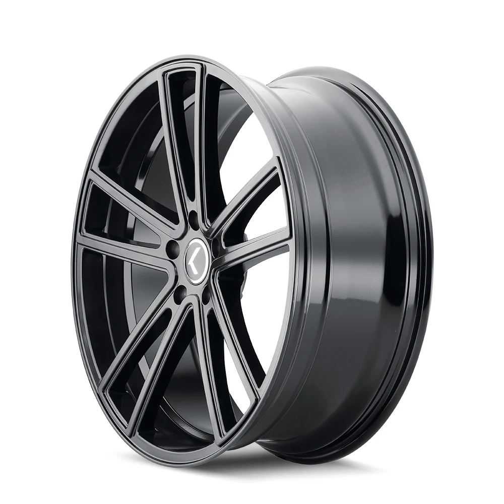 Lusso Gloss Black Rims 22x8.5 5x112 ET38