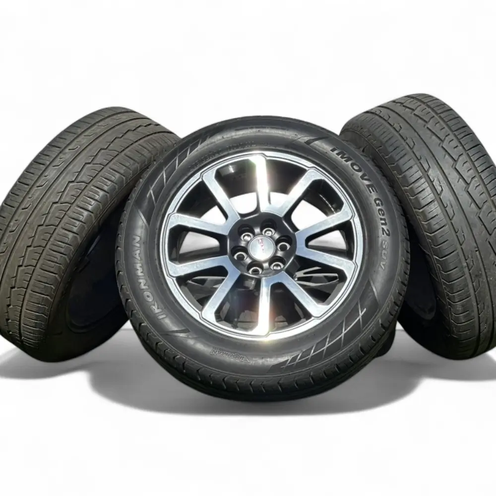GMC + Ironman - GMC 10 Spoke Grey Machined 20x8.5 Wheels 6x120 Rims with Ironman iMOVE Gen2 SUV 275/55R20 Tires - package - 20.0" diameter - 6x120