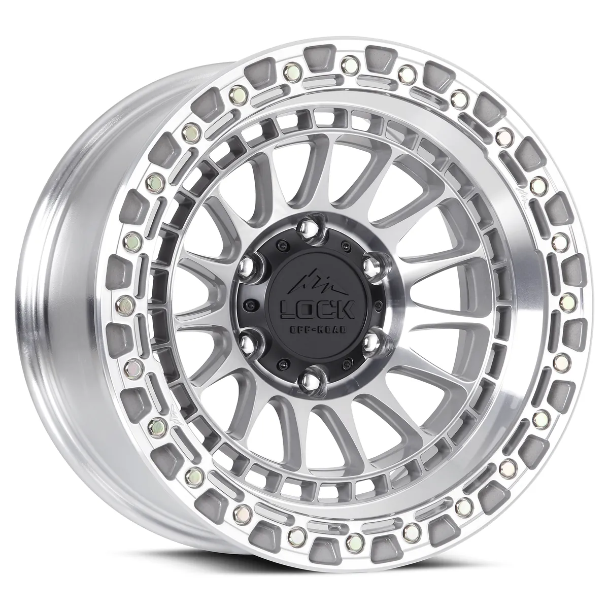 Mojave Machined With Clear Coat Rims for Jeep Wrangler, Jeep Grand Cherokee, Jeep Gladiator