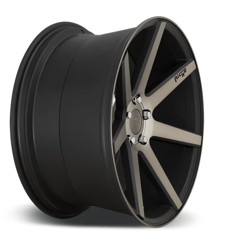 19 Inch MATTE BLACK MACHINED 5 Lug Rims M150198565+35