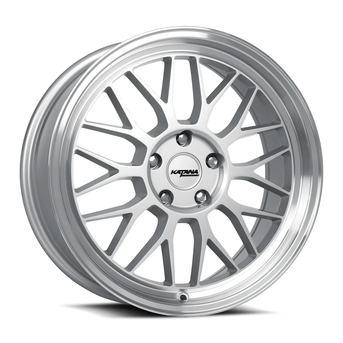 Kr06 Gloss Silver Machined Lip Rims 18x8 5x120 ET40