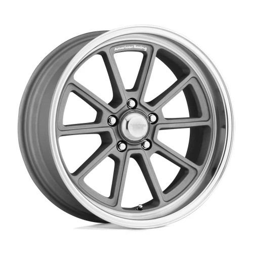 American Racing Vintage VN510 DRAFT VINTAGE SILVER W/ DIAMOND LIP Wheel
