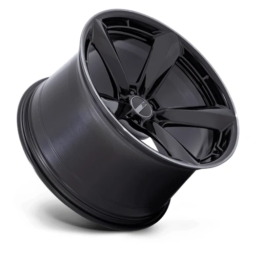 TTF GLOSS BLACK W/ DDT LIP Rims 20x9.5 5x120 ET15