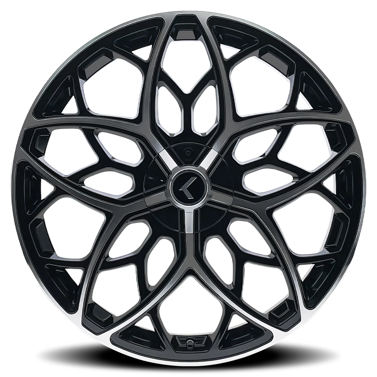 22 Inch Gloss Black Machined 5X112 Rims KR184-22816BM38