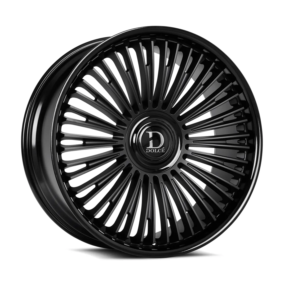 Razzo Gloss Black Lip Matte Black Face Rims 24x10 None ET25