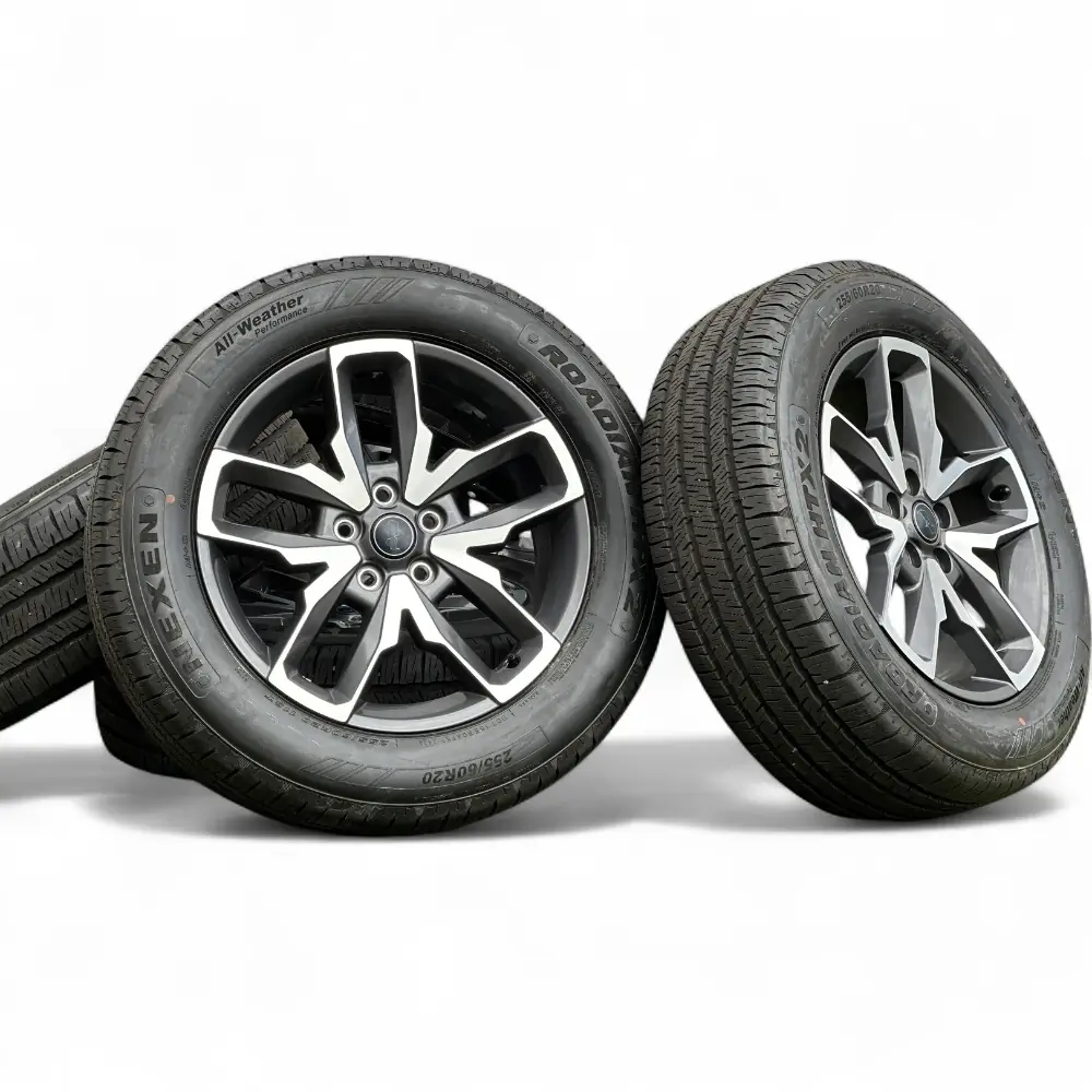 Jeep + Nexen Jeep 10 Spoke Charcoal Machined 20x8.0 Wheels 5x127 Rims with Nexen Roadian HTX 2 255/60R20 Tires Wheel & Tire Package - View 6