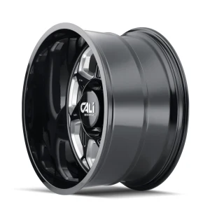 Sevenfold Gloss Black Milled Rims for Toyota Tacoma, Toyota 4Runner, Chevy Silverado