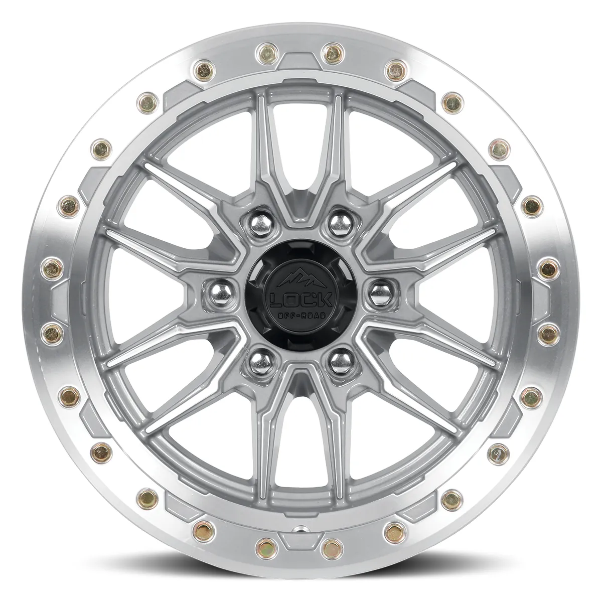 Lock Off-Road Krawler Machined With Clear Coat Wheel