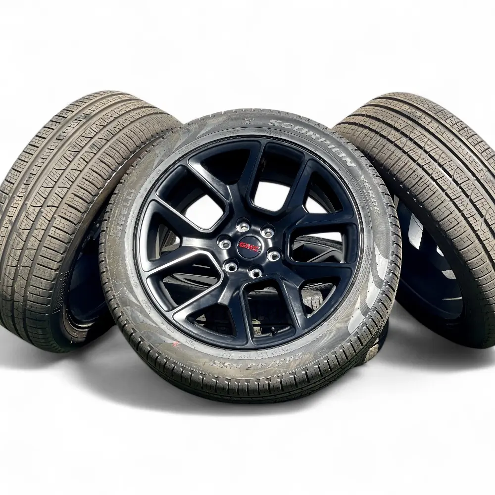 Dodge-Ram + Pirelli - Dodge-Ram 10 Spoke Powder Coat Black 22x9.0 Wheels 6x139.7 Rims with Pirelli Scorpion Verde All Season 285/45R22 Tires - package - 22.0" diameter - 6x139.7