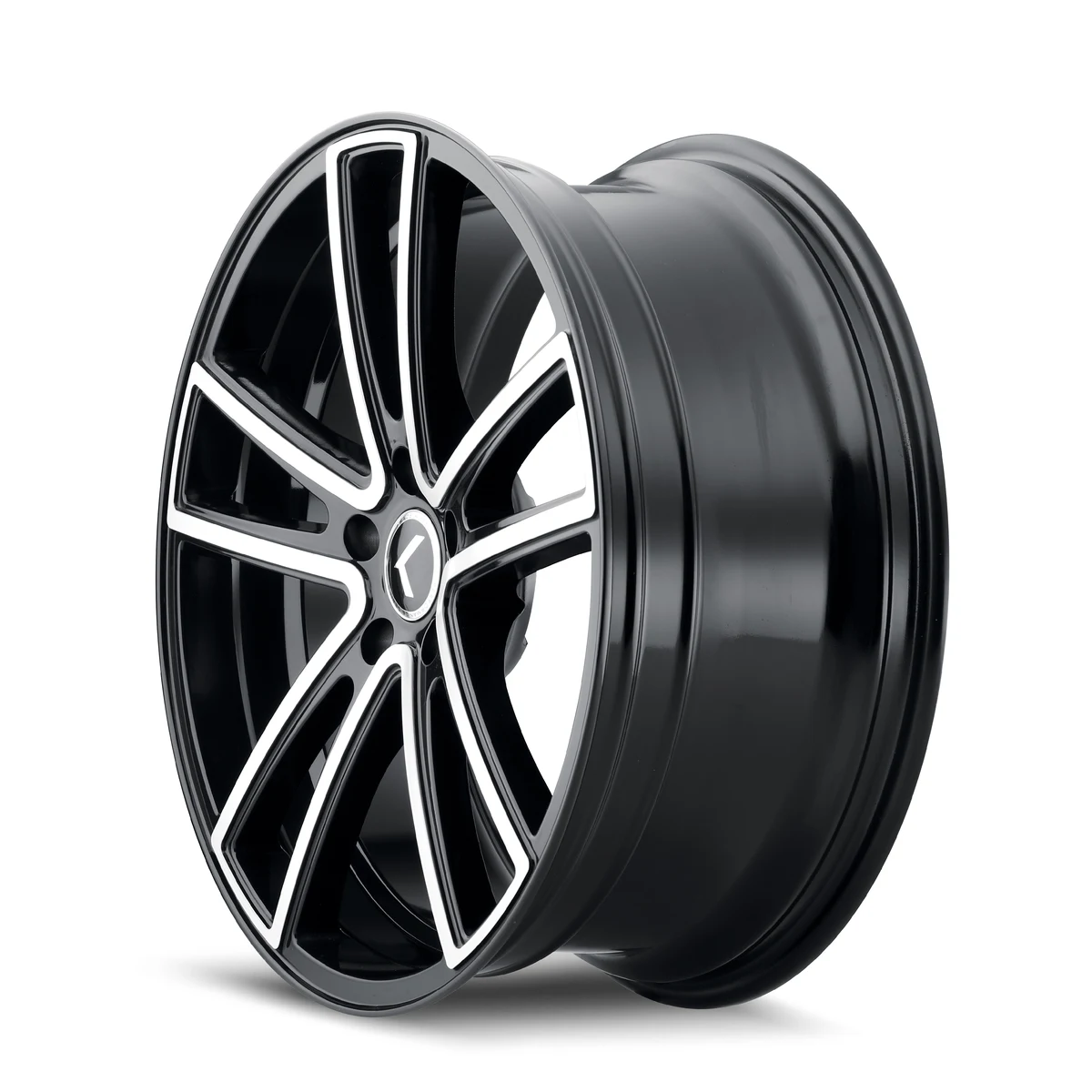 Lusso Gloss Black Machined Rims for Honda Civic, Honda Accord, Toyota Camry