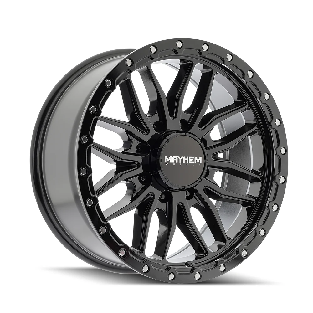17x9 Vector Gloss Black Wheels 8x170 Bolt Pattern ET18 17x9 Vector Gloss Black Wheels 8x170 Bolt Pattern ET18