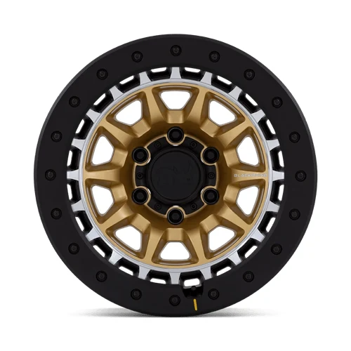 17 Inch MATTE GOLD W/ MACHINED RING 6 Lug Rims BR016GD17856810N