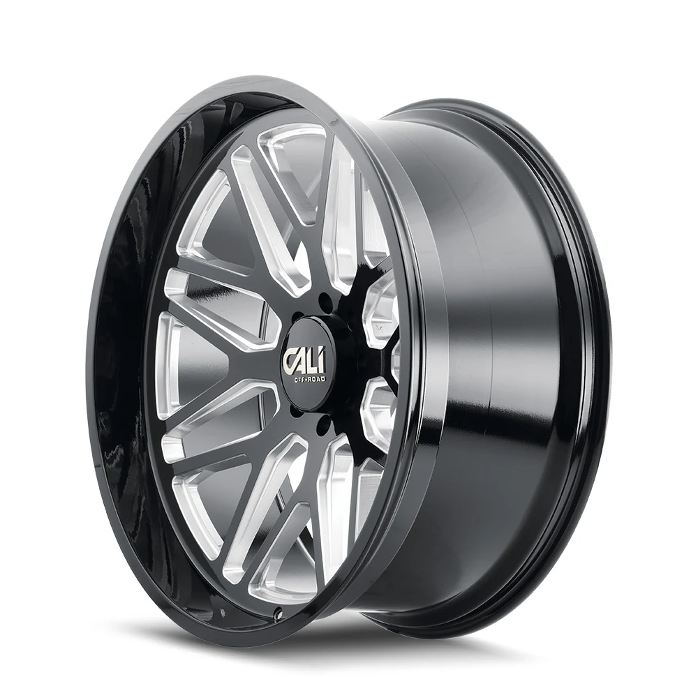 Invader Gloss Black Milled Rims for Toyota Tacoma, Toyota 4Runner, Chevy Silverado