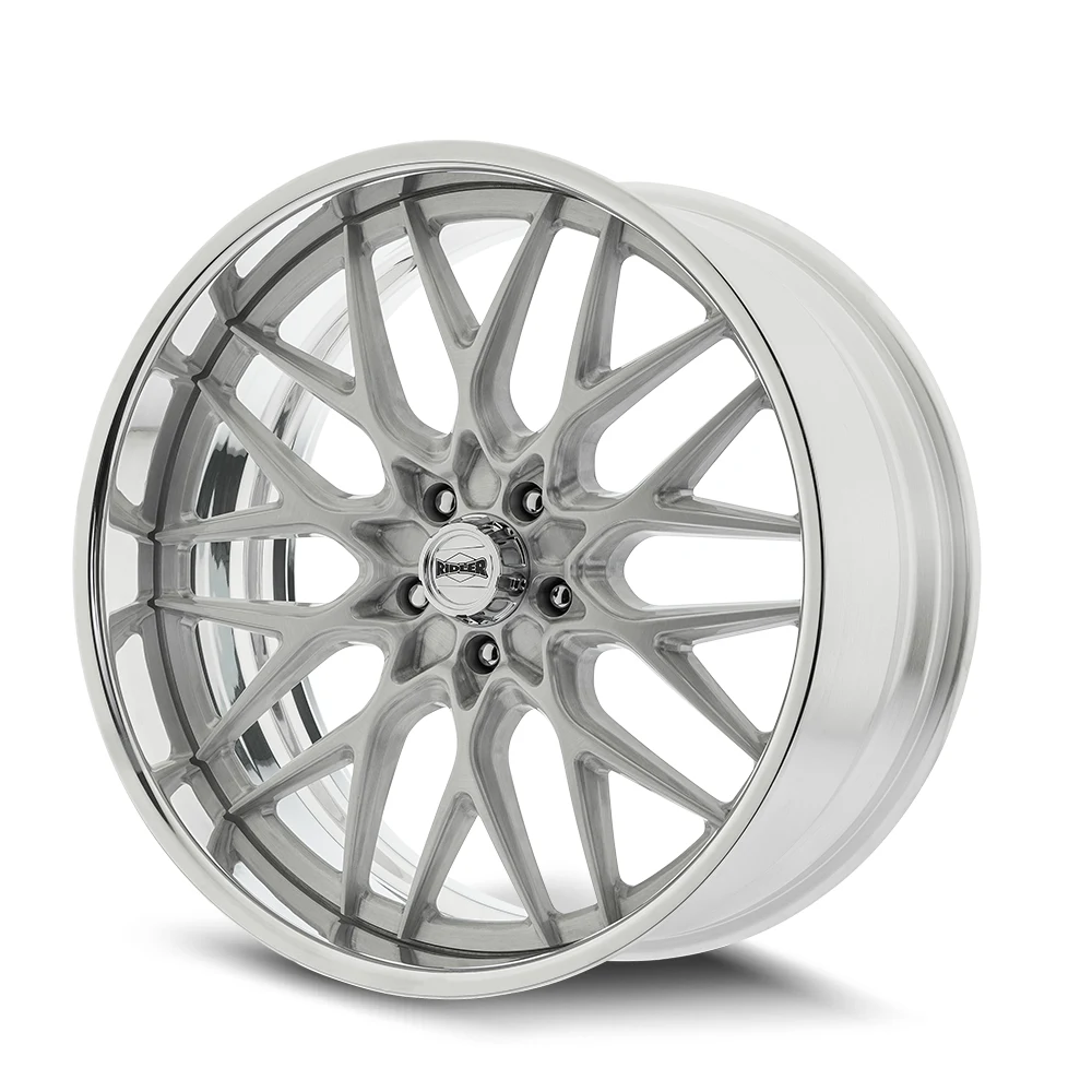 Ridler 681 Brushed With Polished Lip 22 Inch Wheels