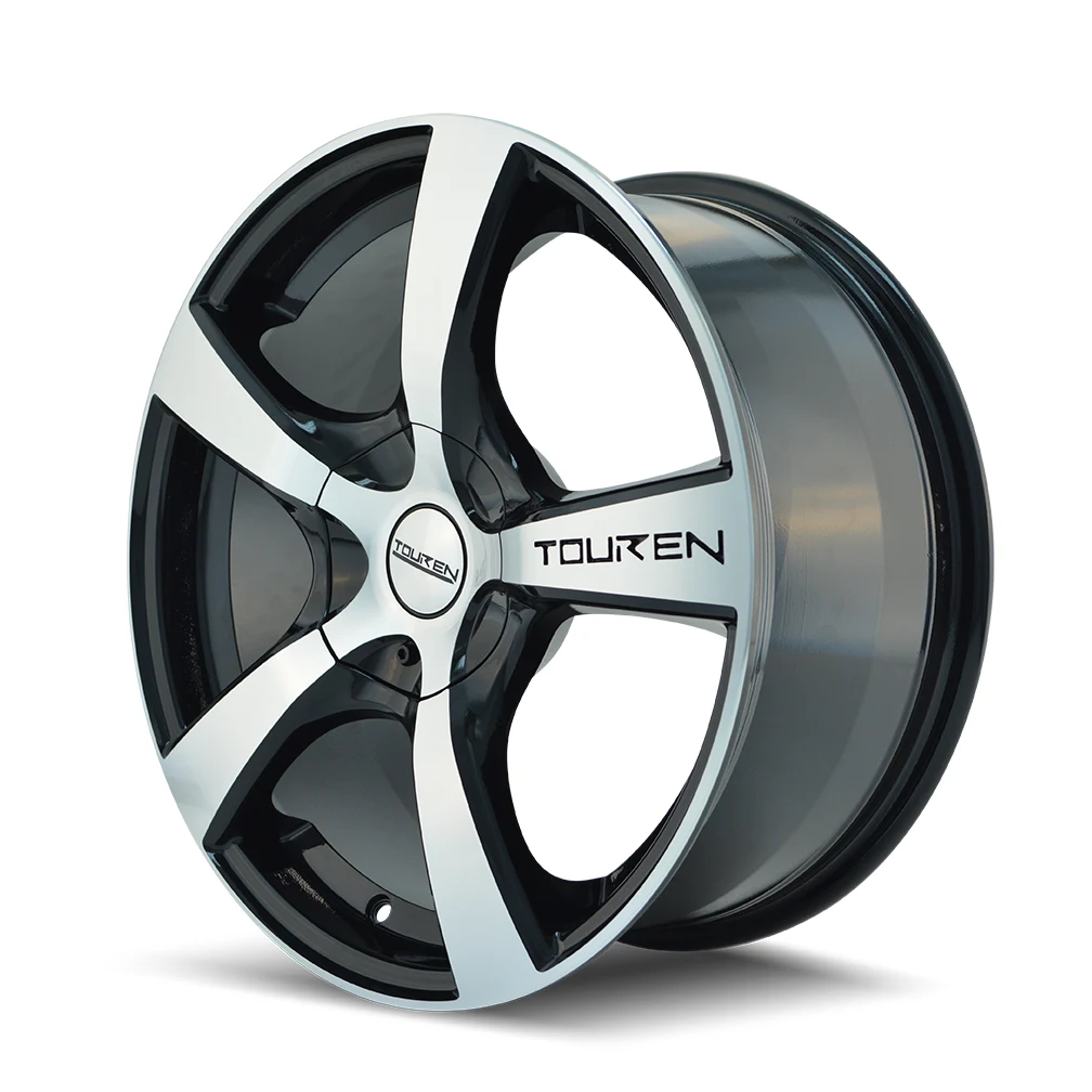 Tr9 Gloss Black Machined Rims 16x7 4x100 ET42